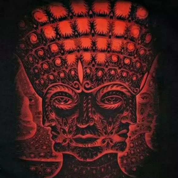 Tool Red Face Black Zip Up Hoodie Sweatshirt - Picture 2 of 4